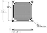 AFK-80 Dimensions