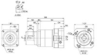 Servobox Series Model FA 2-Stage Planetary Reducer Gearbox - 2