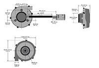 Mini Blower PTA12060-A_Dimensional Drawing