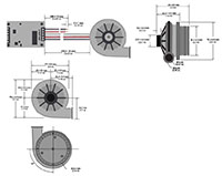 Mini Blower PTA8060-A_Dimensional Drawing