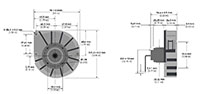 Mini Blower PTA9725-A_Dimensional Drawing