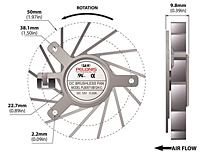 PLB05710B-C Series Type C Frameless Fans - 2