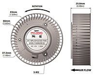 PLB06625B Frameless Fans - 2