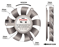 PLD05010B-M Series Type M Frameless Fans - 2