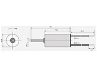 36000 Revolutions Per Minute (rpm) Rated Speed Coreless Direct Current (DC) Micro Motor - 2