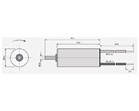 26500 Revolutions Per Minute (rpm) Rated Speed Coreless Direct Current (DC) Micro Motor - 2