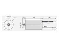 5000 Revolutions Per Minute (rpm) Rated Speed Coreless Direct Current (DC) Micro Motor - 2