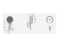 10000 Revolutions Per Minute (rpm) Rated Speed and 3 Millimeter (mm) Height Coin Vibration Direct Current (DC) Micro Motor - 2