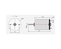 17500 Revolutions Per Minute (rpm) Speed (No Load) Coreless Direct Current (DC) Micro Motor - 2