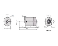 PTFC-130SA Carbon Brushed Direct Current (DC) Micro Motors - 2