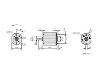 PTFF-032 Precious Metal Brushed Direct Current (DC) Micro Motors - 2