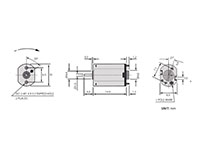 PTFF-M20 Precious Metal Brushed Direct Current (DC) Micro Motors - 2