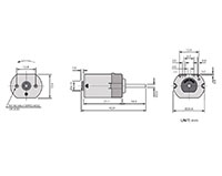 PTFS-130SA Carbon Brushed Direct Current (DC) Micro Motors - 2