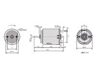 PTRS-260SA Carbon Brushed Direct Current (DC) Micro Motors - 2