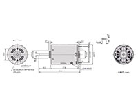 PTRS-385SA Carbon Brushed Direct Current (DC) Micro Motors - 2