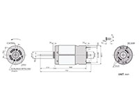 PTRS-390SM Carbon Brushed Direct Current (DC) Micro Motors - 2