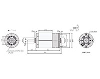 PTRS-395SA Carbon Brushed Direct Current (DC) Micro Motors - 2