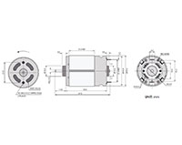 PTRS-540SM Carbon Brushed Direct Current (DC) Micro Motors - 2