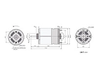 PTRS-545SA Carbon Brushed Direct Current (DC) Micro Motors - 2