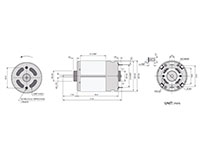 PTRS-545SM Carbon Brushed Direct Current (DC) Micro Motors - 2