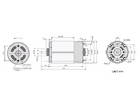 PTRS-550SM Carbon Brushed Direct Current (DC) Micro Motors - 2