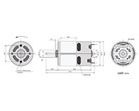 PTRS-750SH Carbon Brushed Direct Current (DC) Micro Motors - 2