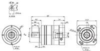 Servobox Series Model SA 1-Stage Planetary Reducer Gearbox - 2