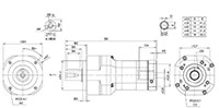 Servobox Series Model SE-A 3-Stage Planetary Reducer Gearbox - 2