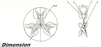 450mm Metal Fan Dimension