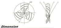 600mm Metal Fan Dimension