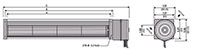 JHC-060A Series Alternating Current (AC) Cross Flow Fans - 2