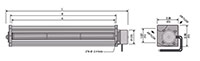 JQ3-043A Series Direct Current (DC) Cross Flow Fans - 2