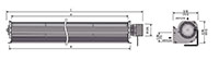 JQ3-045A Series Direct Current (DC) Cross Flow Fans - 2