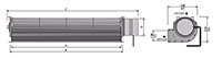 JQF3-060A Series Direct Current (DC) Cross Flow Fans - 2