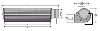 JQ3-065A Series Direct Current (DC) Cross Flow Fans - 2