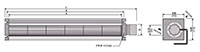 JH3-081A Series Direct Current (DC) Cross Flow Fans - 2