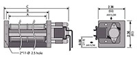 JE-040A Series Alternating Current (AC) Cross Flow Fans - 2