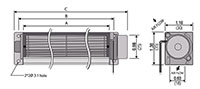 JVD-025A Series Direct Current (DC) Cross Flow Fans - 2