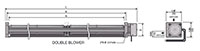 JED-030A/JF3-030A Series Direct Current (DC) Cross Flow Fans - 2