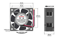 6025-7 Series Brushless Direct Current (DC) Axial Fans - 3