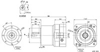 Servobox Series Model SN 1-Stage Planetary Reducer Gearbox - 2