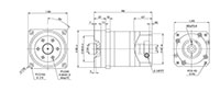 Servobox Series Model AD900 2-Stage Planetary Reducer Gearbox - 2