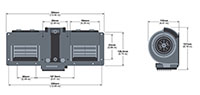 RA24BL002-B10 Series Dual Wheel Design Brushless Direct Current (DC) Centrifugal Blowers - 2