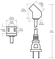 FPC-45-24P Dimensions