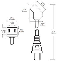 FPC-45-72P Dimensions