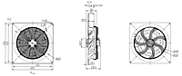 FZ500B Dimensions