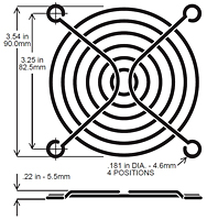 WFG-92 Dimensions