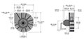 Mini Blower PTA9725-A_Dimensional Drawing