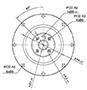 Output Frame Dimensions of Model SD, SDL, and SDD 47 Planetary Reducer Gearbox