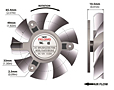 PLA07015B-E Series Type E Frameless Fans - 2